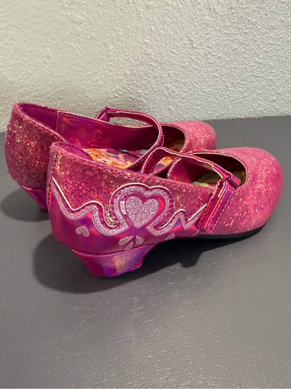 Disney Princess - Girls Sparkle Mary Jane Dress Shoes - Pink - Picture 4 of 9